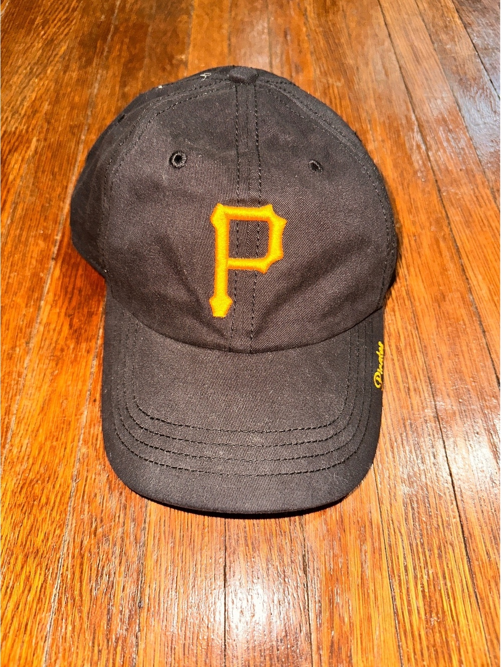 Pittsburgh Pirates Adjustable 47 Brand Black Yellow MLB Baseball Hat